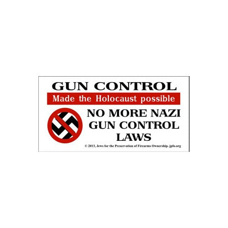 Gun Control Sticker Sticker - Nazi Gun Control – JPFO Store